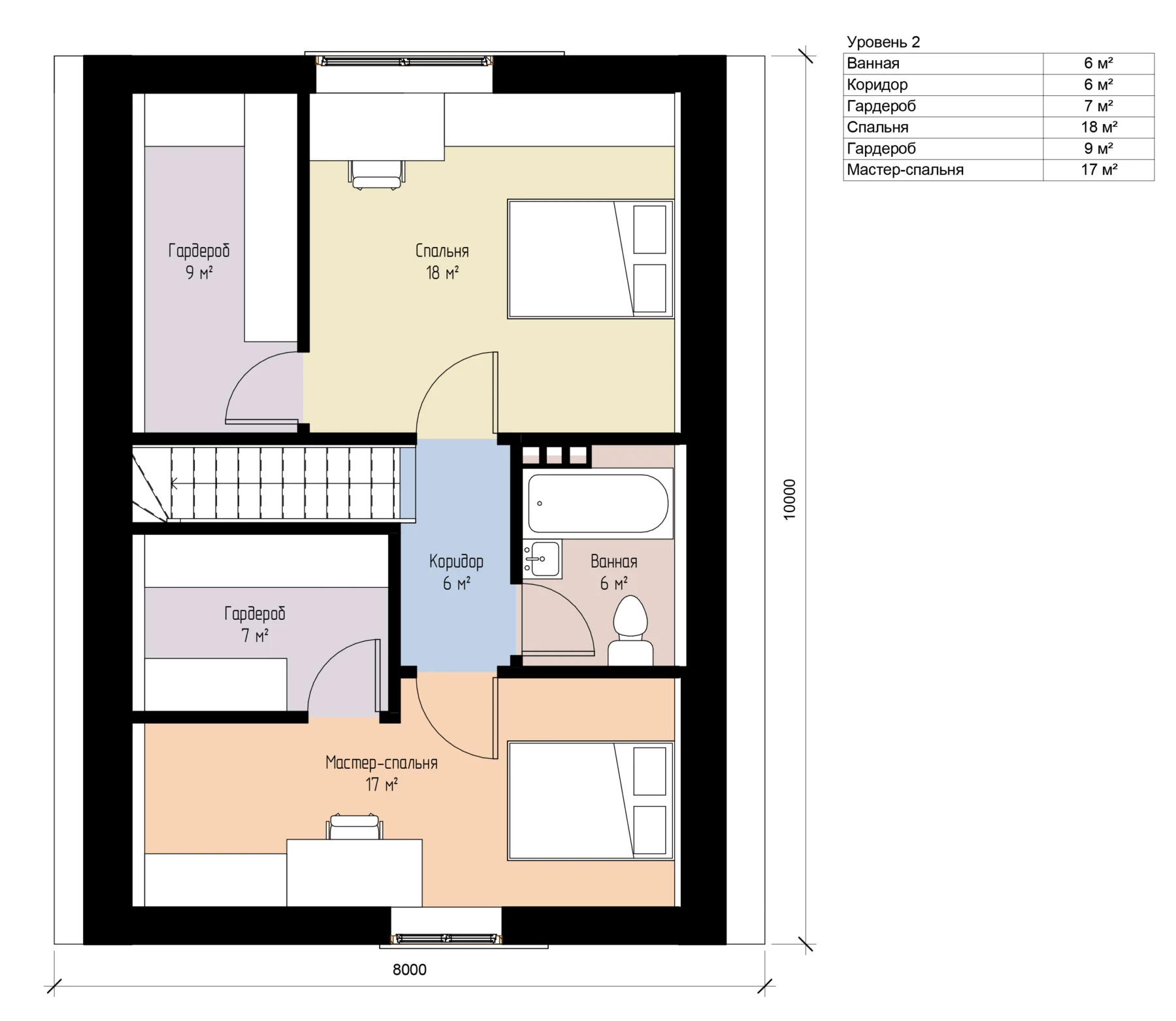 Каркасный дом «Эмма» — планировка 8