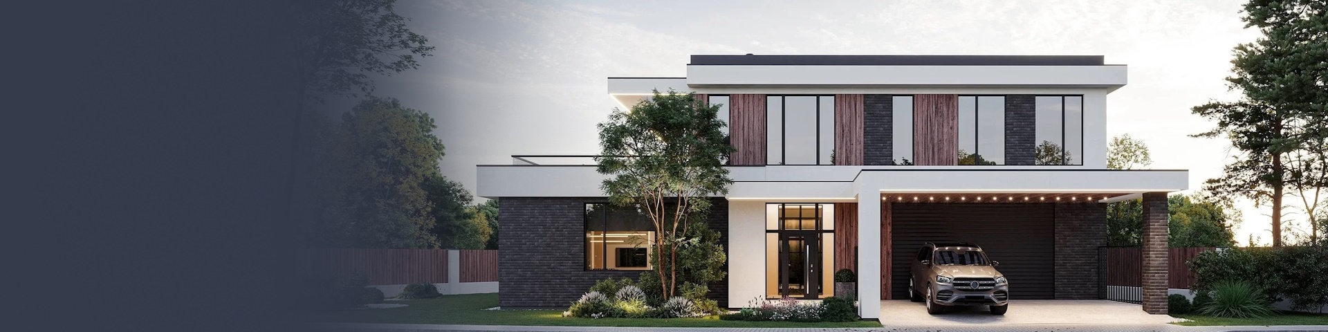 Современный загородный дом от компании «БеруКоттедж»